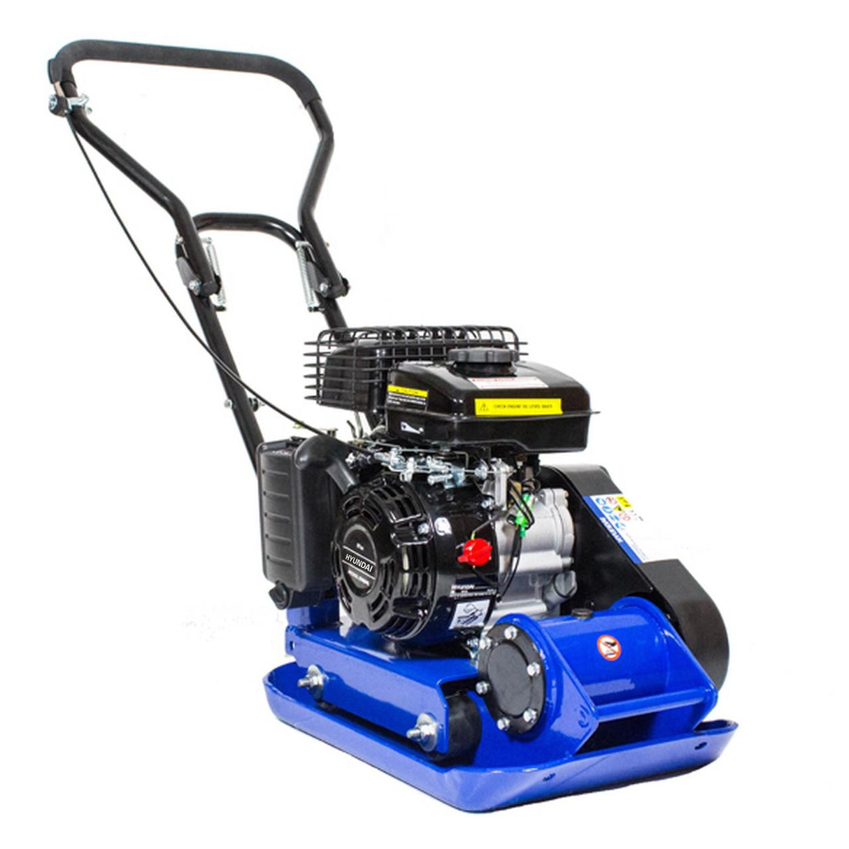 Hyundai 87cc Petrol Plate Compactor / Wacker Plate with Wheel Kit and Paving Pad | HYCP5030