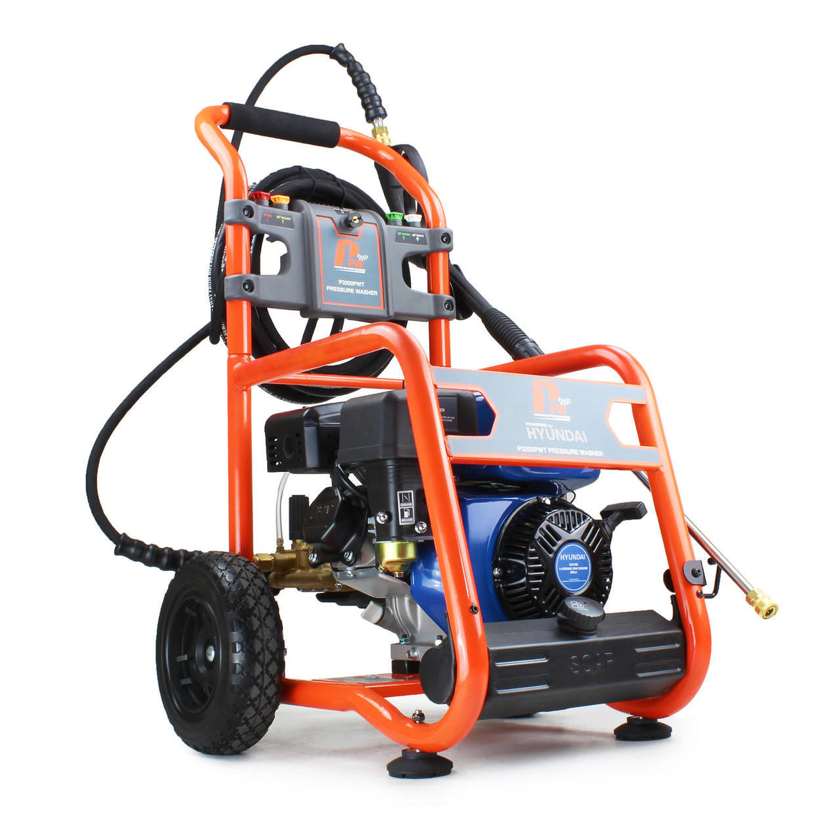 P1 Petrol Pressure Washer 3200psi / 214 bar | Hyundai 212cc Engine | P3200PWT