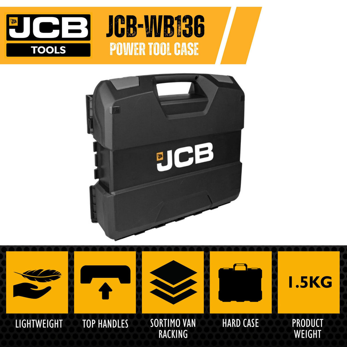 JCB W-BOXX 136 Power Tool Case | JCB-WB136