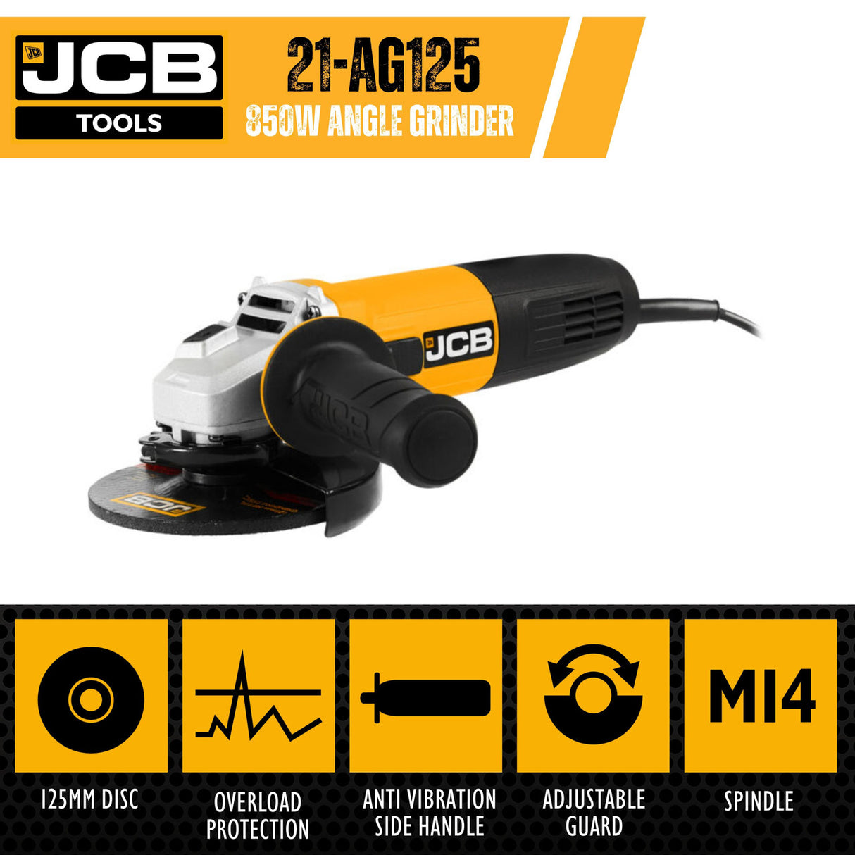JCB Tools Electric Grinder | 21-AG125