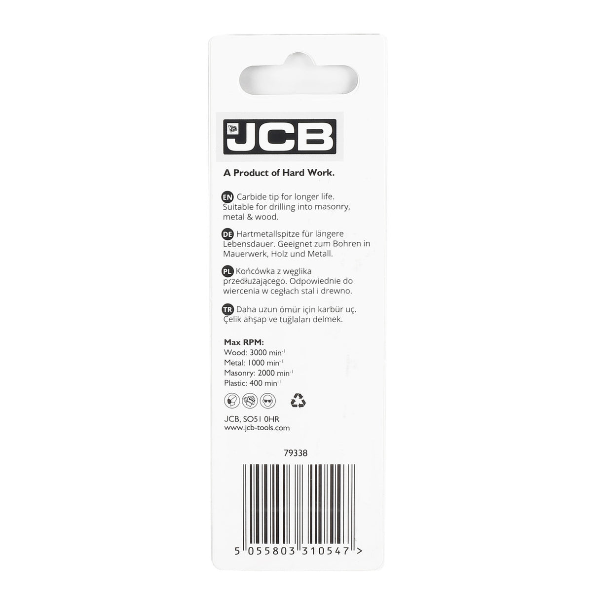 JCB 5.5 x 85mm Multi Purpose Drill Bit | 5055803310547