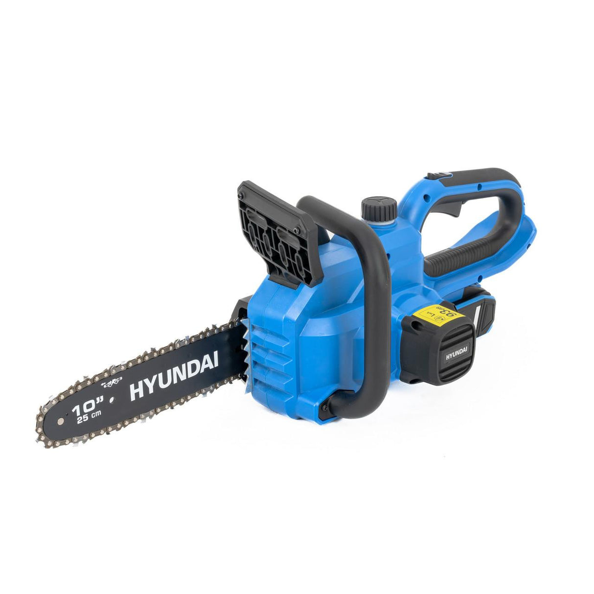 10” cordless chainsaw: Ideal for pruning, firewood cutting, and light tree work around the garden