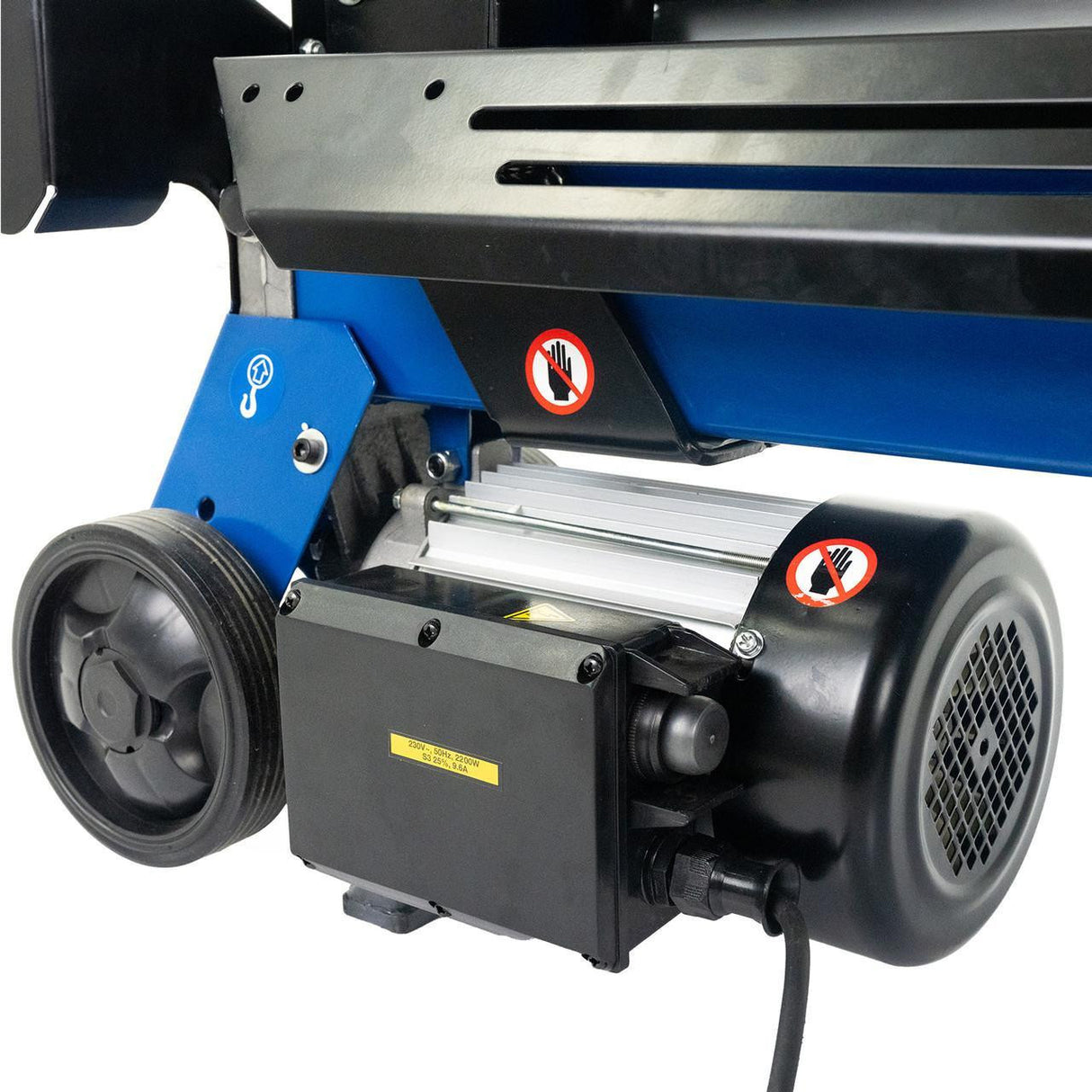 Hyundai 7 Tonne, 520mm Horizontal Electric Log Splitter with Stand and Cross Wedge | HYLS7000HE+1361149+1361150
