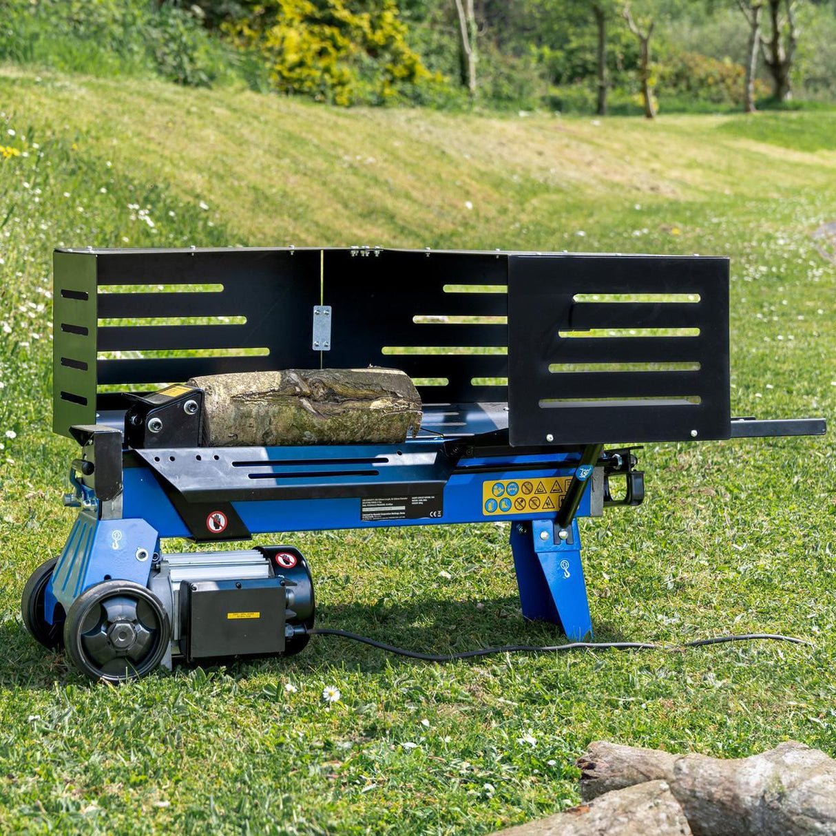 Hyundai 7 Tonne Horizontal Log Splitter with Stand | HYLS7000HE + 1361149