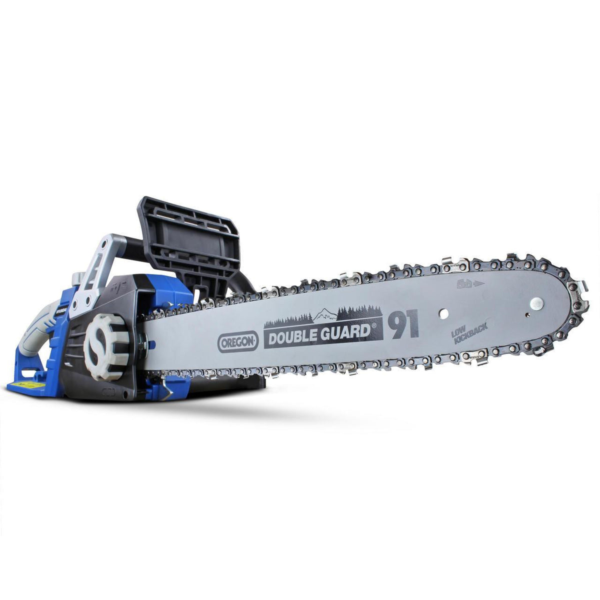 Hyundai 16" 40cm Electric Chainsaw 2400W 230V & Garden Trolley on Wheels, 100kg Load with Brakes | HYC2400E+GTW260