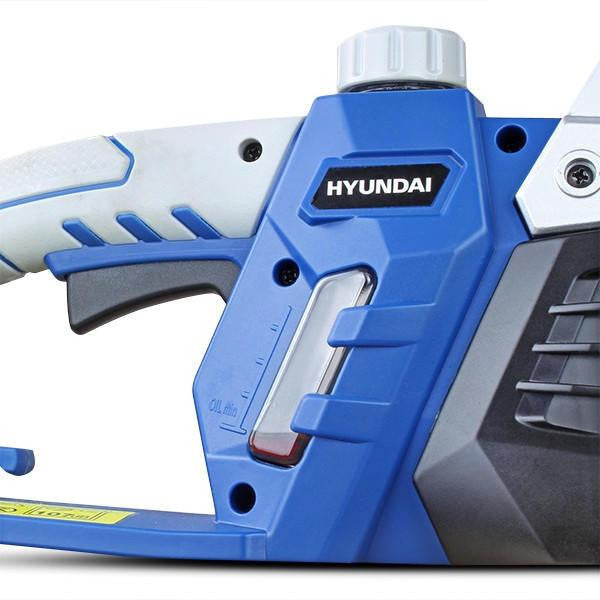 Hyundai 16" 40cm Electric Chainsaw 2400W 230V & Garden Trolley on Wheels, 100kg Load with Brakes | HYC2400E+GTW260