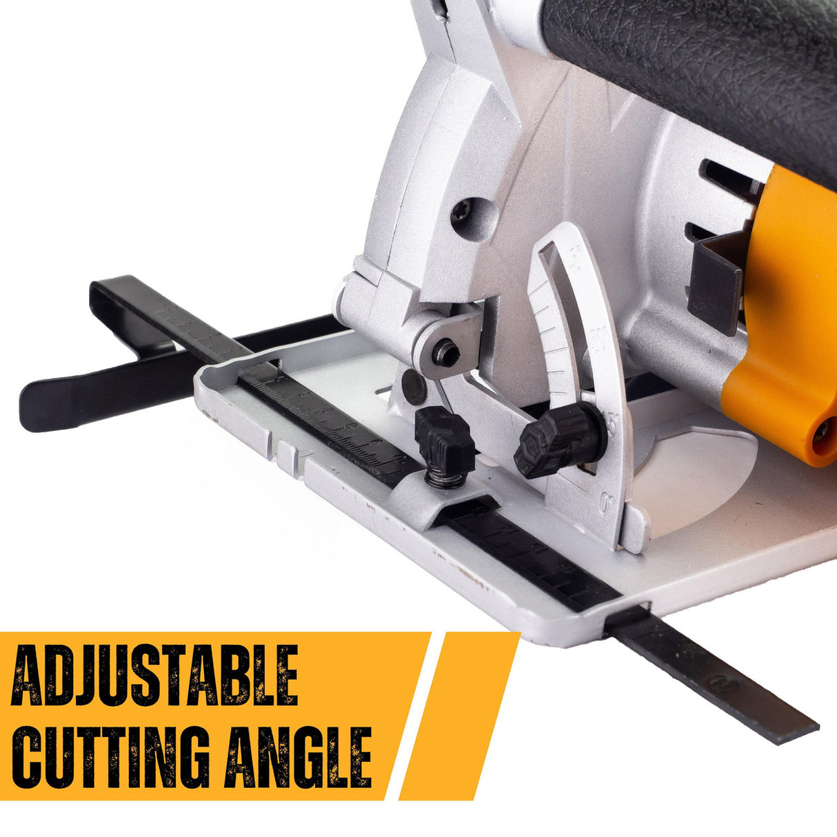 JCB Electric Circular Saw, 184mm Blade Max Cut 65mm, 90-45° Bevel,Corded, 1500W, 230V | 21-CS1500