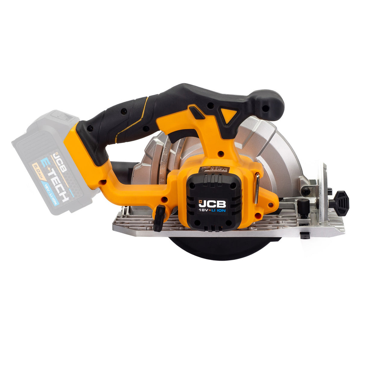 JCB 18V Cordless Circular Saw 165mm 6.5" Li-Ion Battery 2-5.0Ah | 21-18CS-B - Bare Unit + 4.0Ah Battery