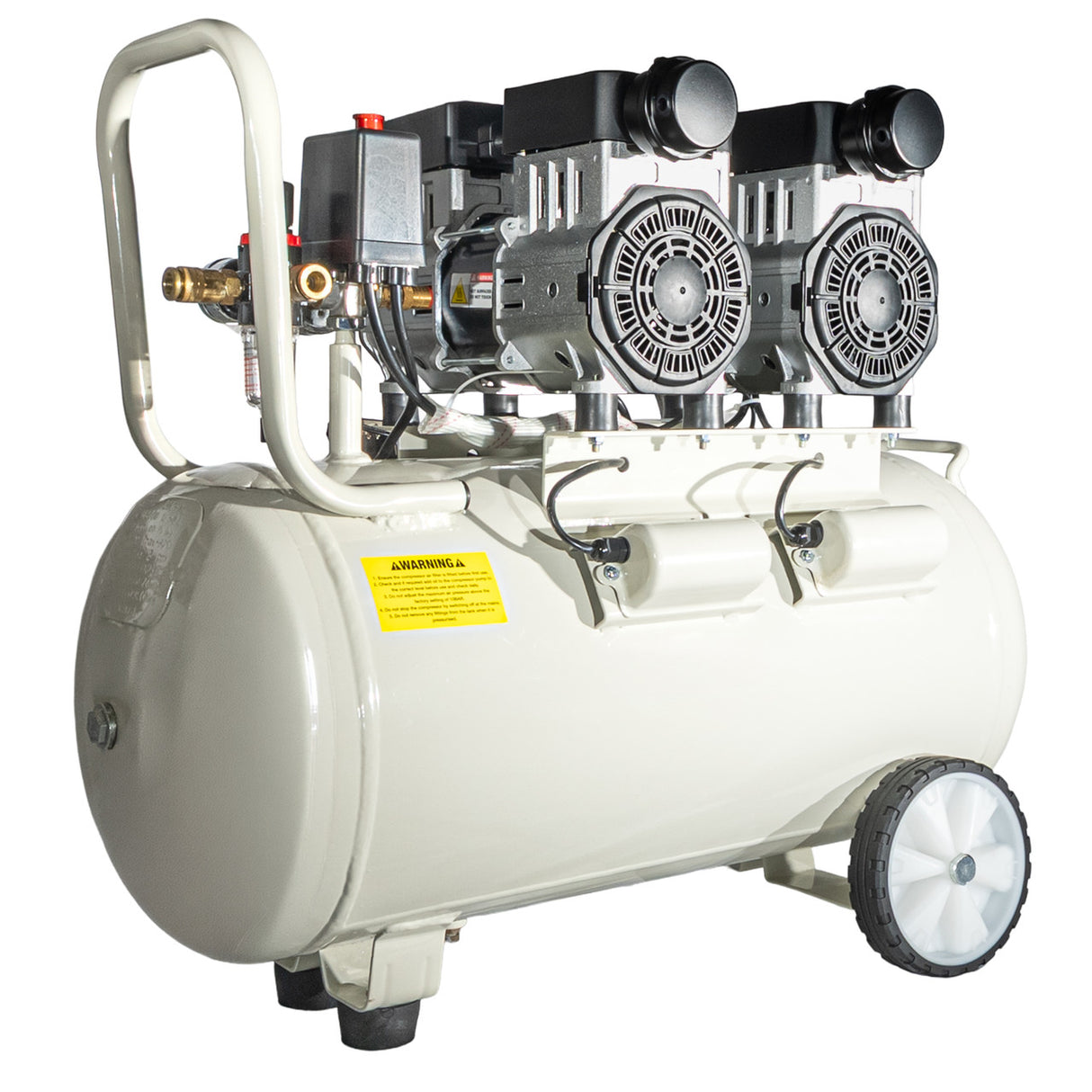 Hyundai 1500W 50L Oil Free Low Noise Portable Electric Air Compressor 11CFM 118psi | HY27550X