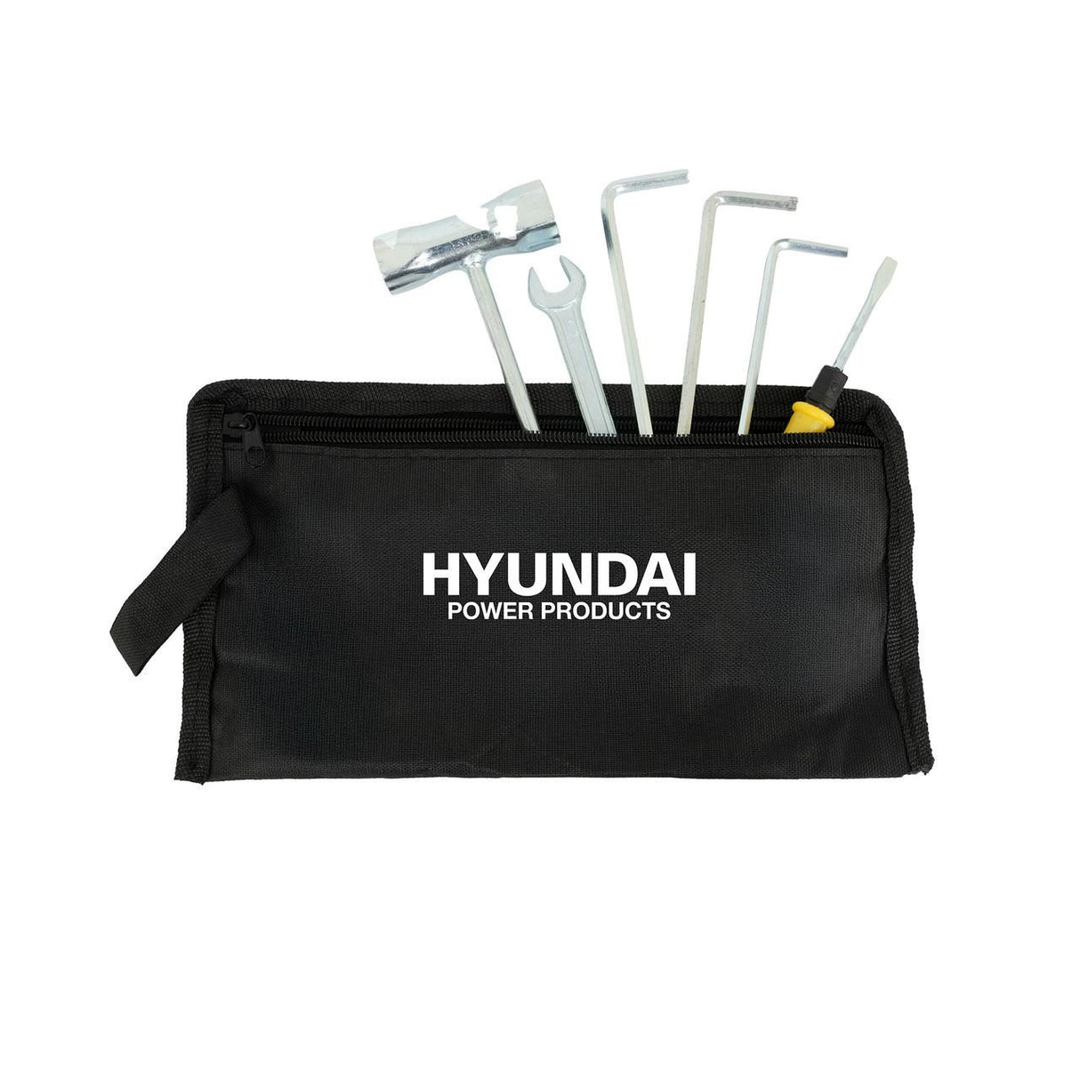 Hyundai HYEA5600X side profile petrol auger with drill bit fitted