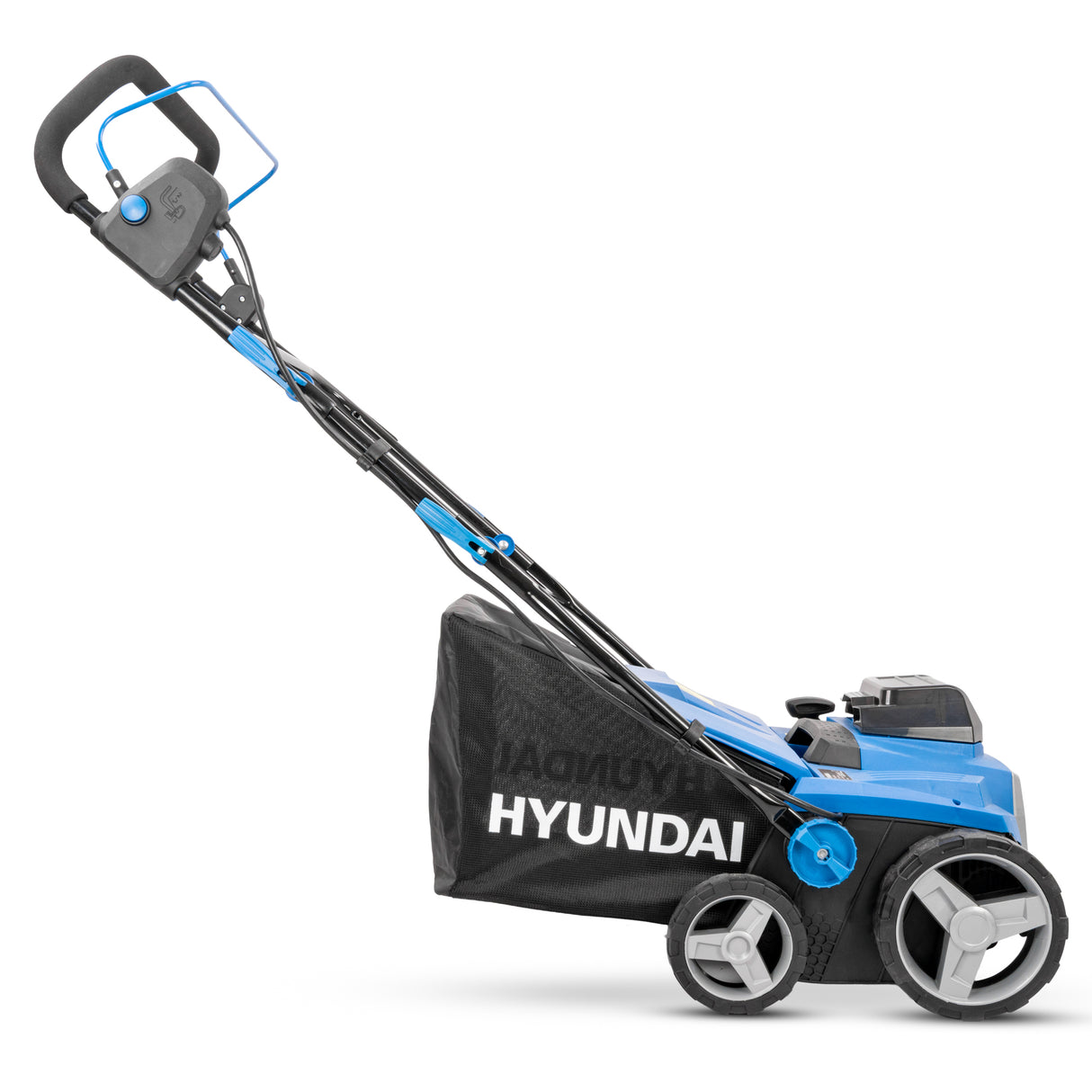 Hyundai 38cm / 15" 40V (2x20V) Cordless Artificial Grass Sweeper Brush, Brushless, 45L Collection Bag | HY40CSW38