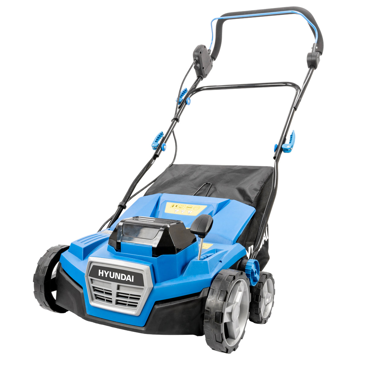 Hyundai 38cm / 15" 40V (2x20V) Cordless Artificial Grass Sweeper Brush, Brushless, 45L Collection Bag | HY40CSW38
