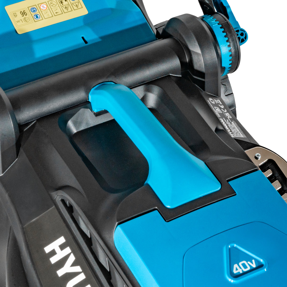 Hyundai 38cm / 15" 40V (2x20V) Brushless Cordless Lawnmower, 36L Bag | HY40CLM38
