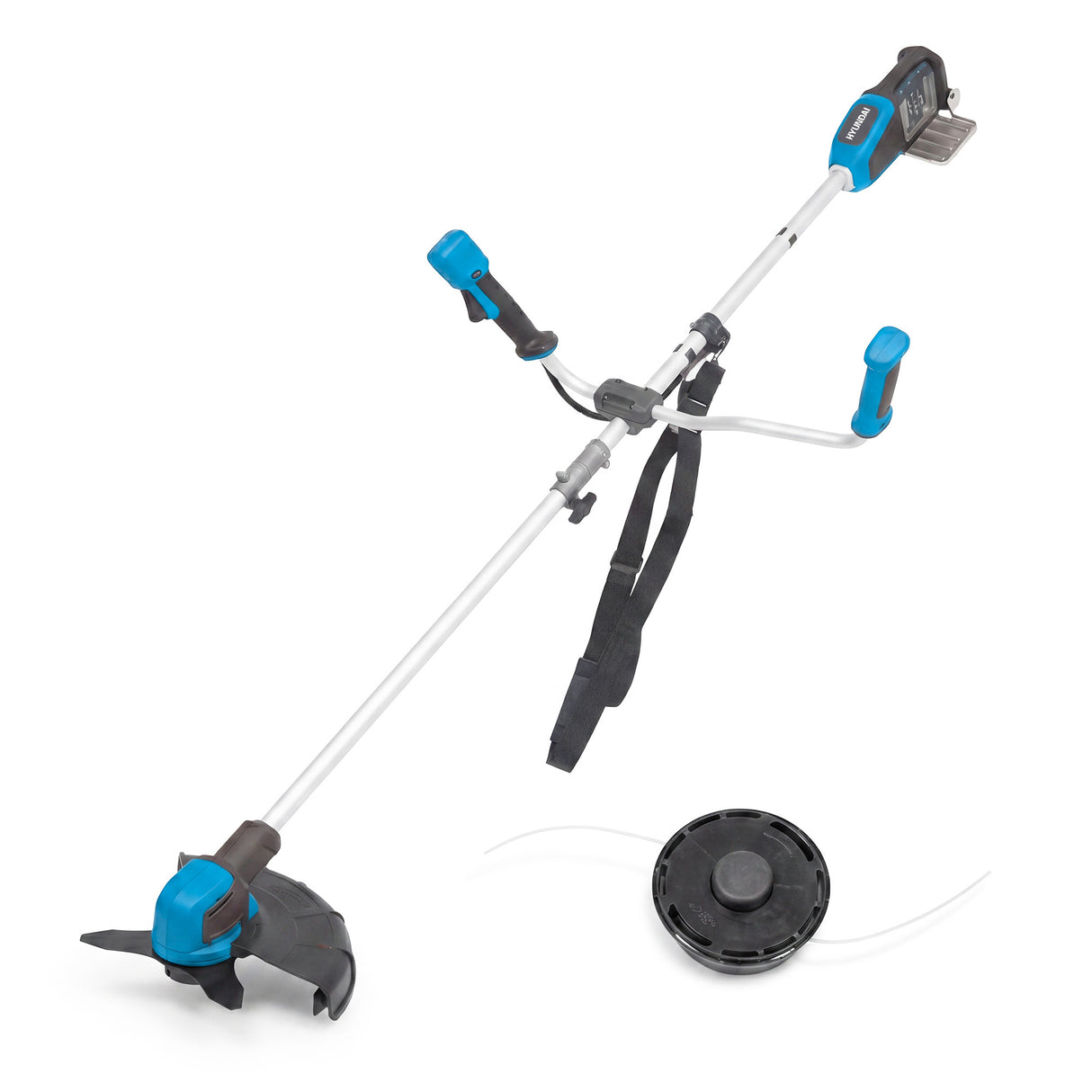 Hyundai 2x20V Brushless 2-in-1 Brush Cutter & String Trimmer, Straight Split Shaft, 3-Speed | HY40CGB26