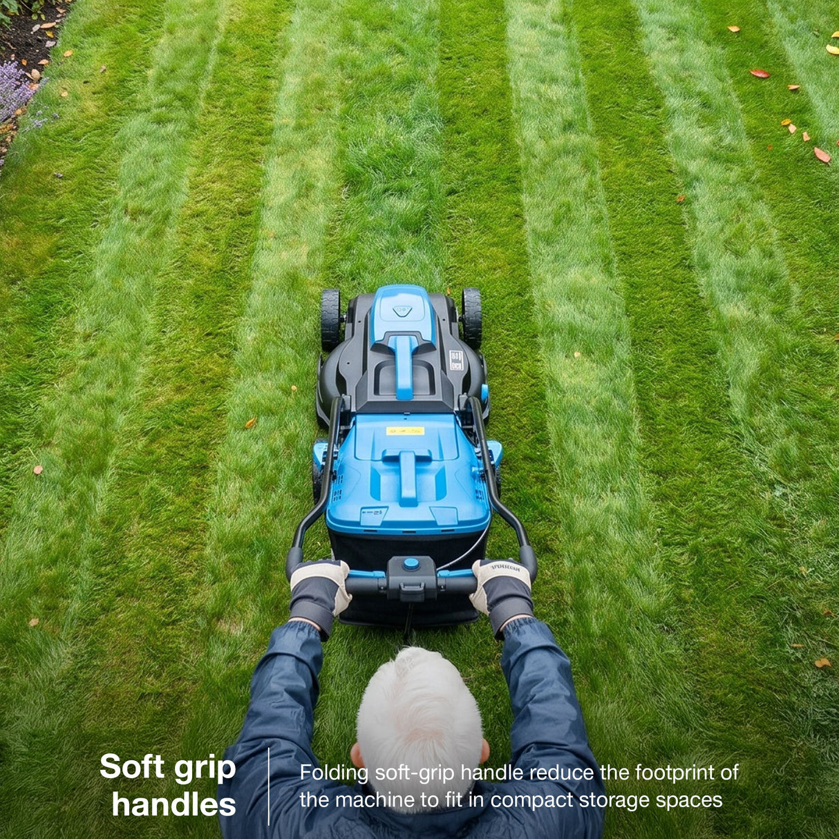 Hyundai 33cm / 13" 20V Brushless Cordless Lawnmower, 32L Collection Bag | HY20CLM33