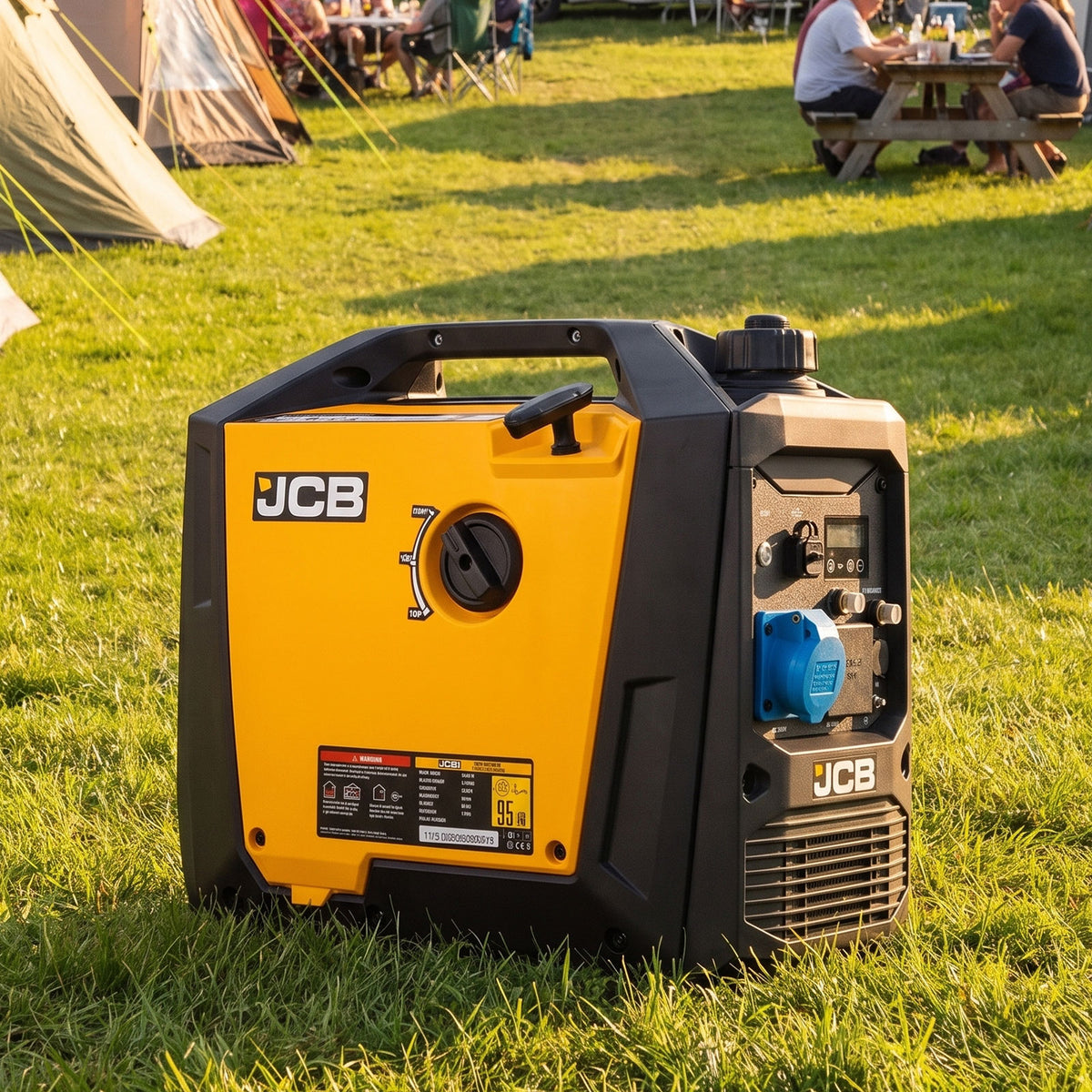 JCB, 3.4kW Inverter Generator, Pure Sine Wave, Electric Start | JCB-IG3500E