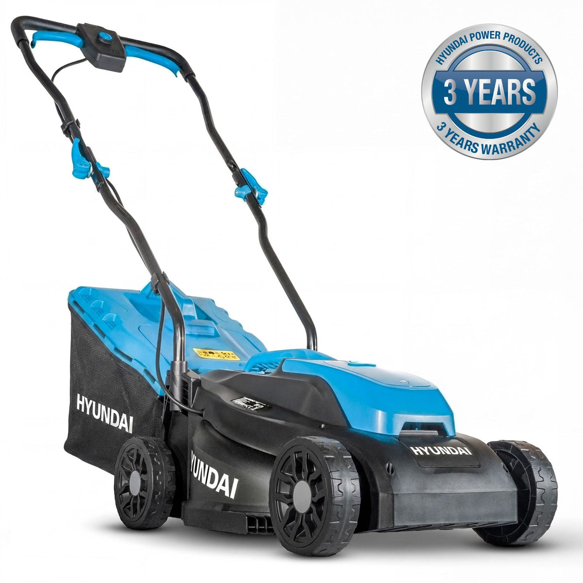 Hyundai 33cm / 13" 20V 3-in1 Brushless Cordless Lawnmower, 32L Collection Bag | HY20CLM33