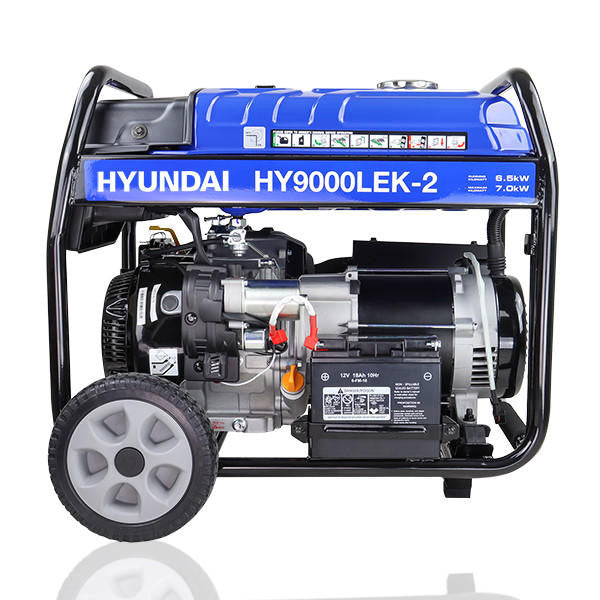 Electric start site generator
