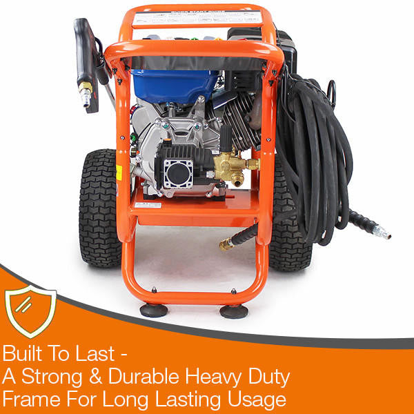 P1 4200psi 290bar Petrol Pressure Washer, Hyundai 14hp Engine, Triplex Annovi Reverberi Pump, 15L/min Flow Rate | P4200PWT