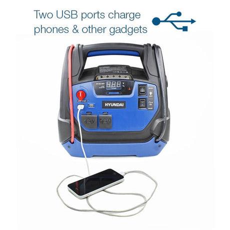 Can charge two devices with USB ports