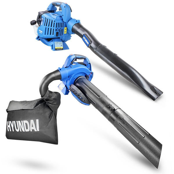 Hyundai HYBV2600X 26cc 2-Stroke 3-IN-1 Petrol Leaf Blower Garden Vac Shredder (Leaf Blowers)