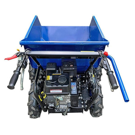Powered by a Hyundai 196cc 6.5hp petrol engine