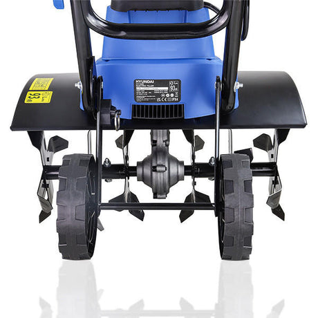 Electric Garden Tiller Back View