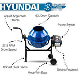 Cement mixer features