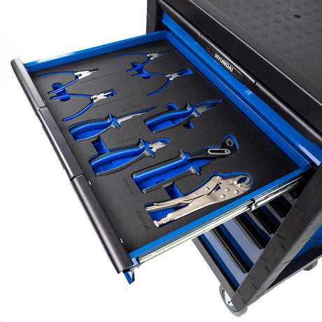 Hyundai 175 Piece 7 Drawer Castor Mounted Roller Tool Chest Cabinet | Drawer 2