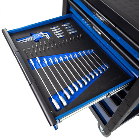 Hyundai 175 Piece 7 Drawer Castor Mounted Roller Tool Chest Cabinet | Drawer 4