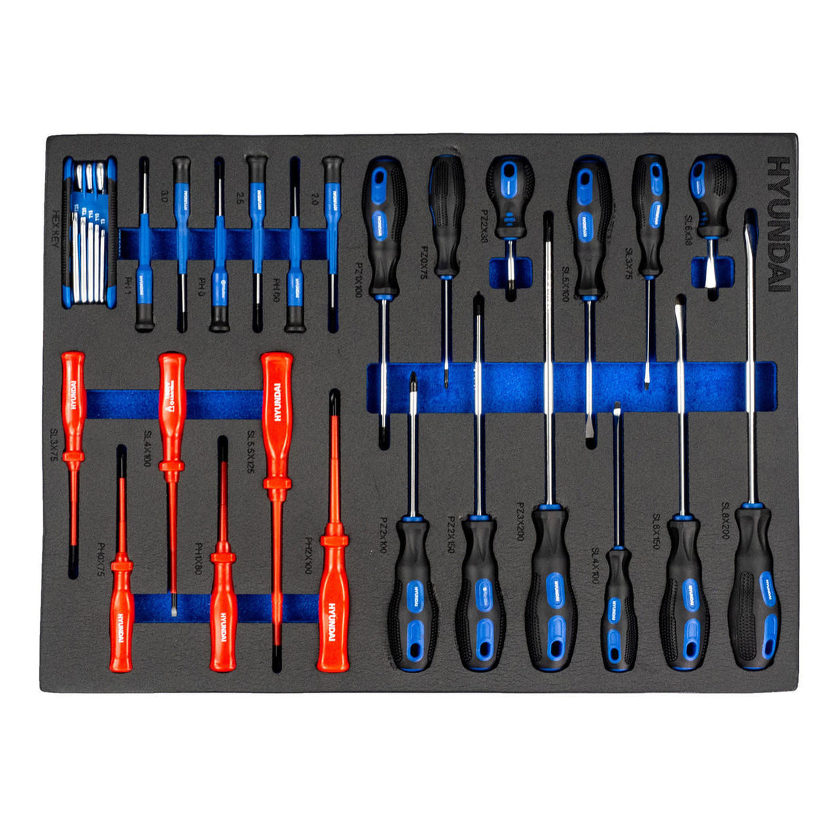 Hyundai 175 Piece 7 Drawer Castor Mounted Roller Tool Chest Cabinet | Drawer 4 contents