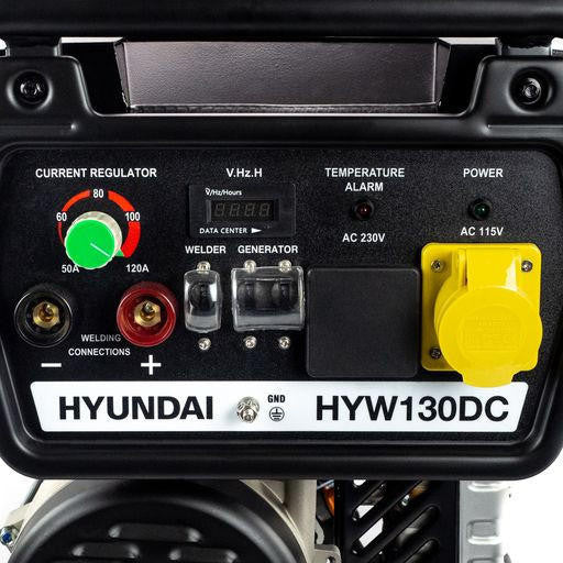 Hyundai 3.2kW / 4kVa Petrol Welder Generator, 120 Amp DC Welder | HYW130DC