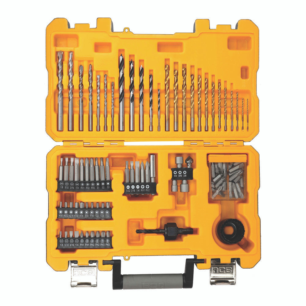 birds eye view of case open showing all contents in order