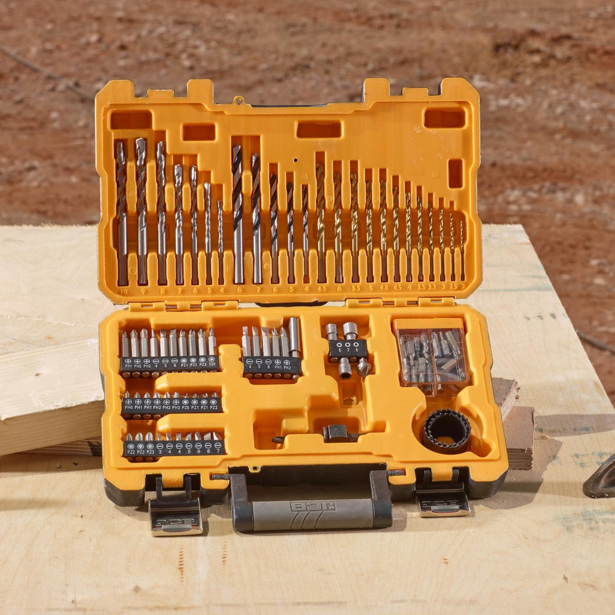 JCB 100 Piece Drill Bit Set In Storage Case | JCB-PTA-100