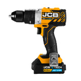 JCB 18V BRUSHLESS COMBI DRILL 2.0AH BATTERY IN L-BOXX 136 | JCB-18BLCD-2X - Side on
