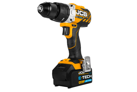 JCB 18V BRUSHLESS COMBI DRILL 2X 4.0AH BATTERY IN W-BOXX 136 WITH 4 PIECE MULTI PURPOSE BIT SET | JCB-18BLCD-4-A - Zoomed out