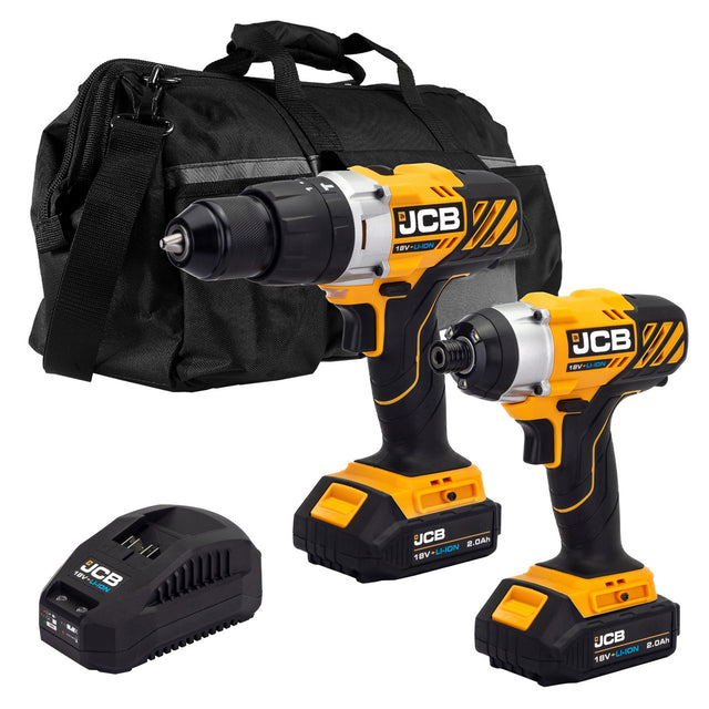 JCB 18V TWINPACK 2X 2.0AH IN 20" KIT BAG 2 | 21-18TPK-2-BG