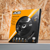packaged JCB 165mm 24T and 40T TCT Blades on work bench