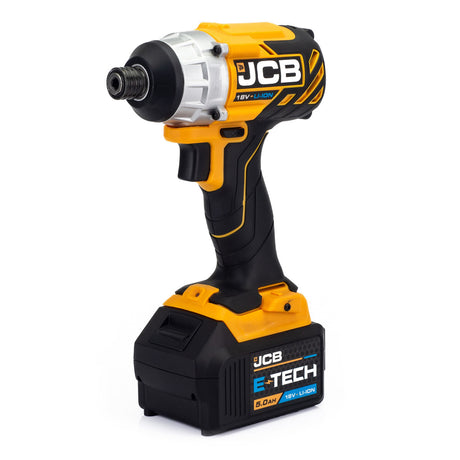 JCB 18V B/L Combi Drill B/L Impact Driver Multi Tool Kit 2x 5.0ah super fast charger in 26" wheeled kit bag | 21-18TPKMT-5