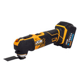 JCB 18V B/L Combi Drill B/L Impact Driver Multi Tool Kit 2x 5.0ah super fast charger in 26" wheeled kit bag | 21-18TPKMT-5