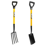 Solid Forged Lightweight Border Fork And Border Spade Set | JCBBDRSET01