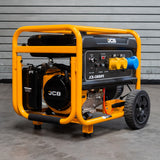 JCB 7.9kW / 9.8kVA Petrol Site Generator, 115V / 230V 15hp 457cc JCB Engine, Recoil & Electric Start | JCB-G8000PE