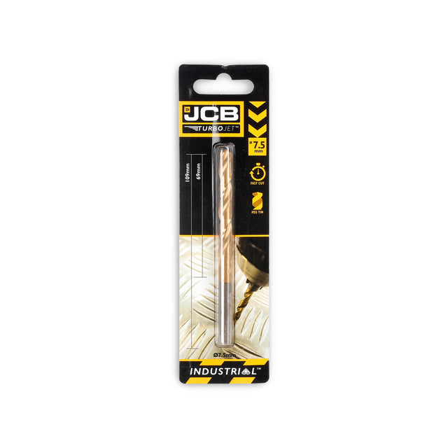 JCB TurboJet 7 Point HSS Drill Bit 7.5 x 109 mm | 5055803318772