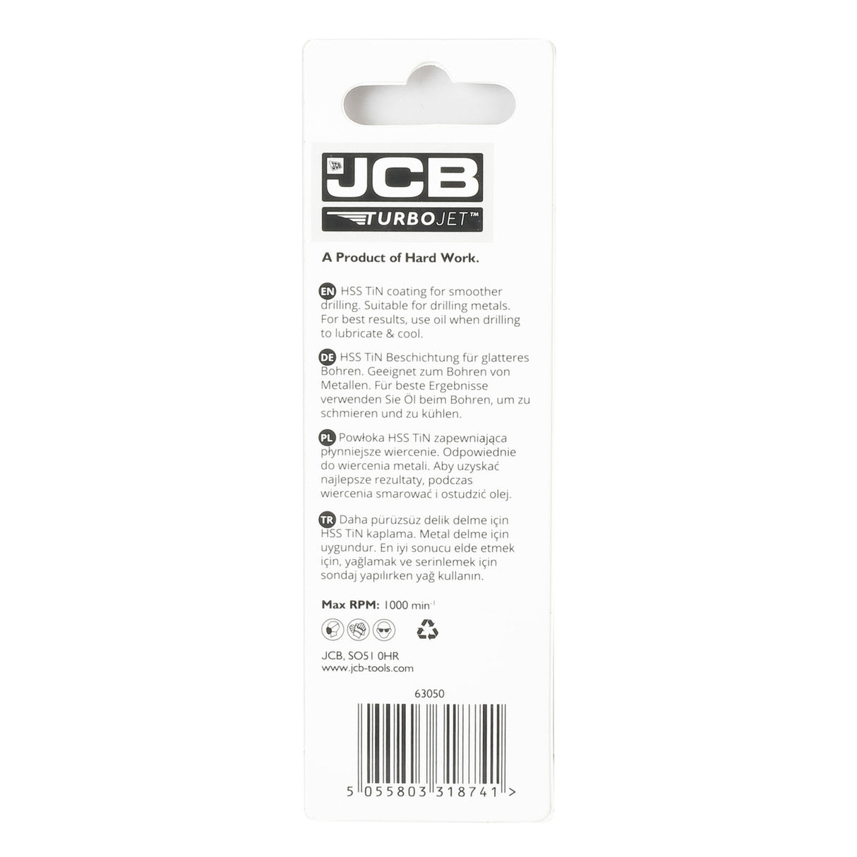 JCB TurboJet 7 Point HSS Drill Bit 6 x 93 mm | 5055803318741