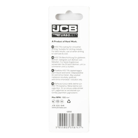 JCB TurboJet 7 Point HSS Drill Bit 6 x 93 mm | 5055803318741