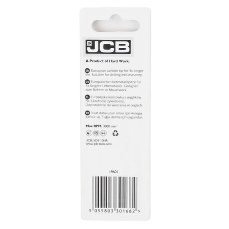 JCB Masonry Drill  Bit 3 x 70 m | 5055803301682