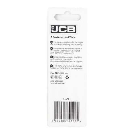 JCB Masonry Drill Bit 5 x 85 mm | 5055803301002