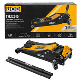 JCB 2.5 Tonne Low-Profile Double-Pump Trolley Jack | JCB-TH32515JCB 2.5 Tonne Low-Profile Double-Pump Trolley Jack | JCB-TH32515