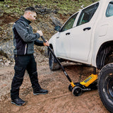 JCB 2.5 Tonne Off-Road SUV Double-Pump Aluminium Trolley Jack | JCB-TH32506S