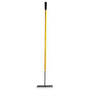 Durable Construction: The JCB Tubular 12 Teeth Garden Rake boasts a carbon steel blade for exceptional strength, ensuring longevity in demanding gardening and landscaping tasks.